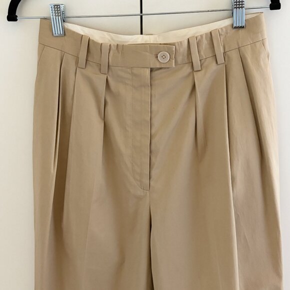 The Row Marian Cotton Pleated Trousers 6 - Picture 3 of 13